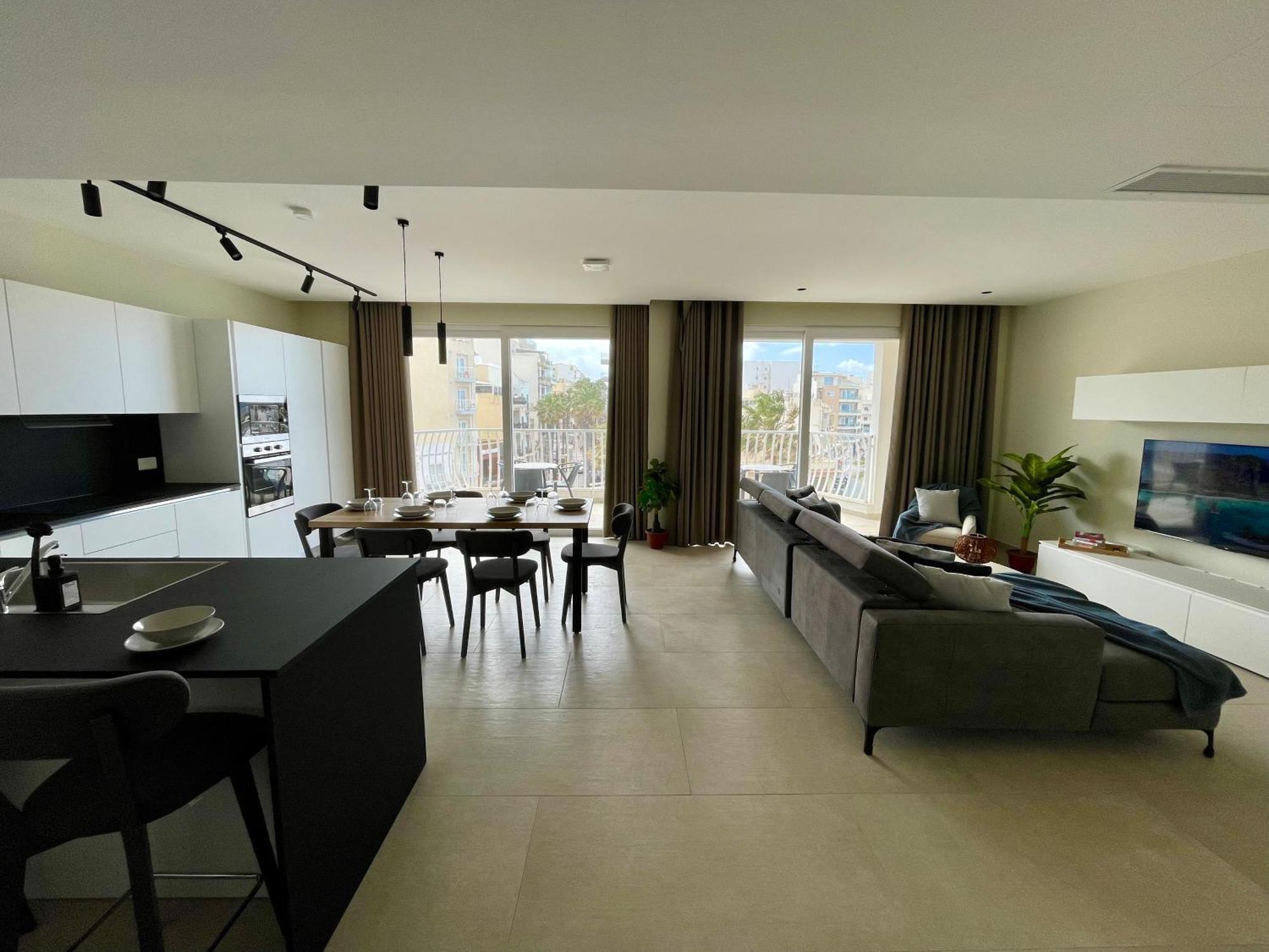 Bugibba Square Seafront Lux Apartments By Holi San Pawl il-Baħar Kültér fotó